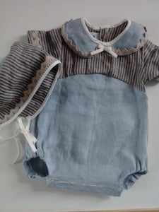 Linen Vintage Blue, newborn outfit