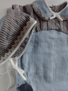 Linen Vintage Blue, newborn outfit